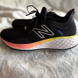New Balance: Fresh Foam ROAV V1 Sneakers;Size: 8.5 Color-Black/Yellow/Grapefruit